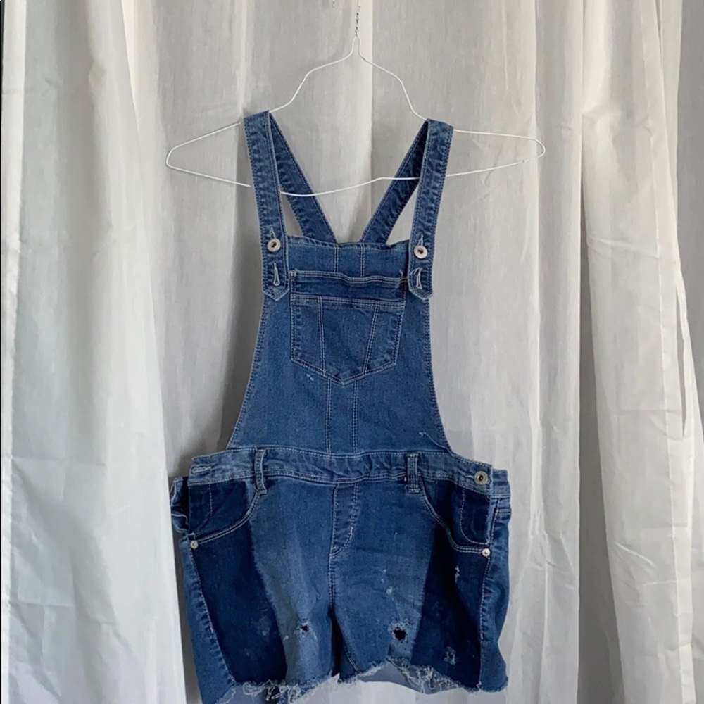 Blue denim Overalls